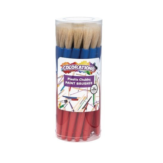 Colorations® Plastic Handle Brushes Set of 30