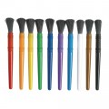 Colorations® Plastic Chubby Brushes With Nylon Bristles - Set of 10