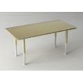 Rectangle Table with Height Adjustable Legs