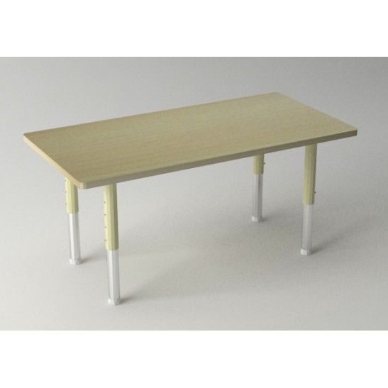 Rectangle Table with Height Adjustable Legs