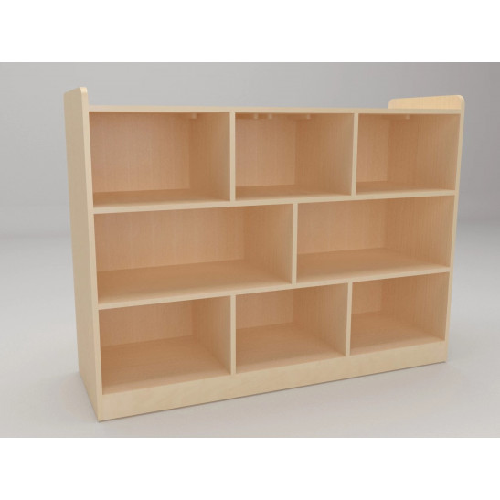 3-tier Shelf with Adjustable Partition