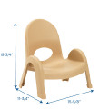 Value Stack™ 5″ Chair (Set of 4) - Natural Tan