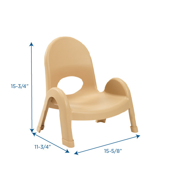 Value Stack™ 5″ Chair (Set of 4) - Natural Tan